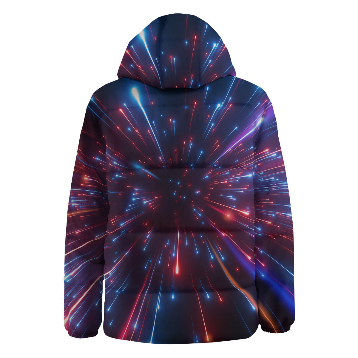Hyperspace Cosmic Print Down Jacket-grizzshop