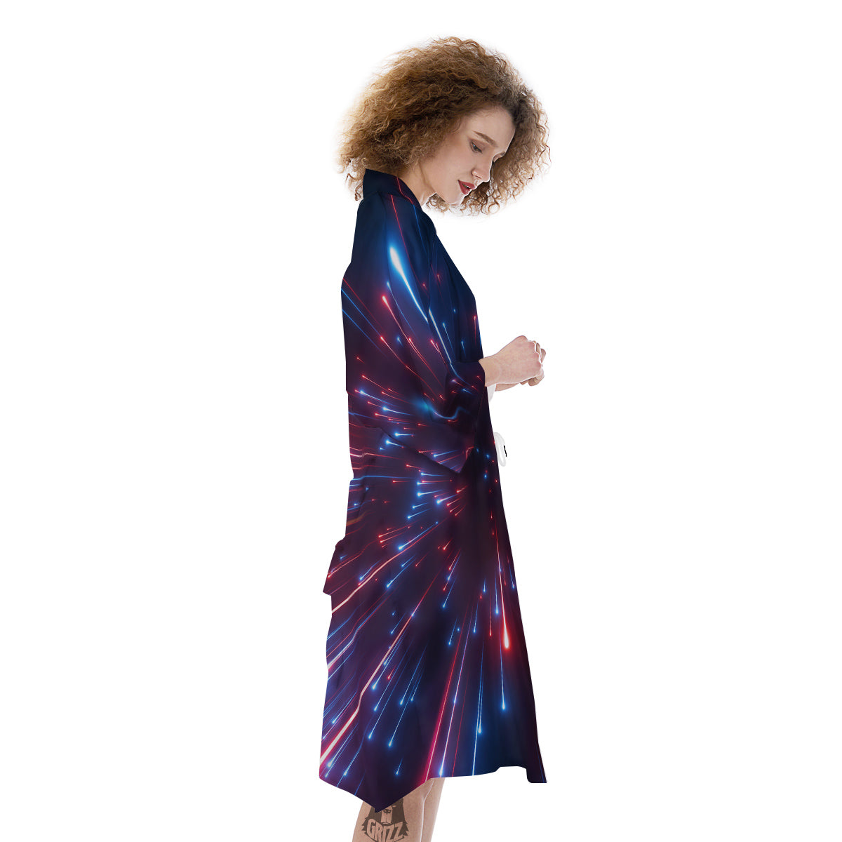 Hyperspace Cosmic Print Kimono-grizzshop