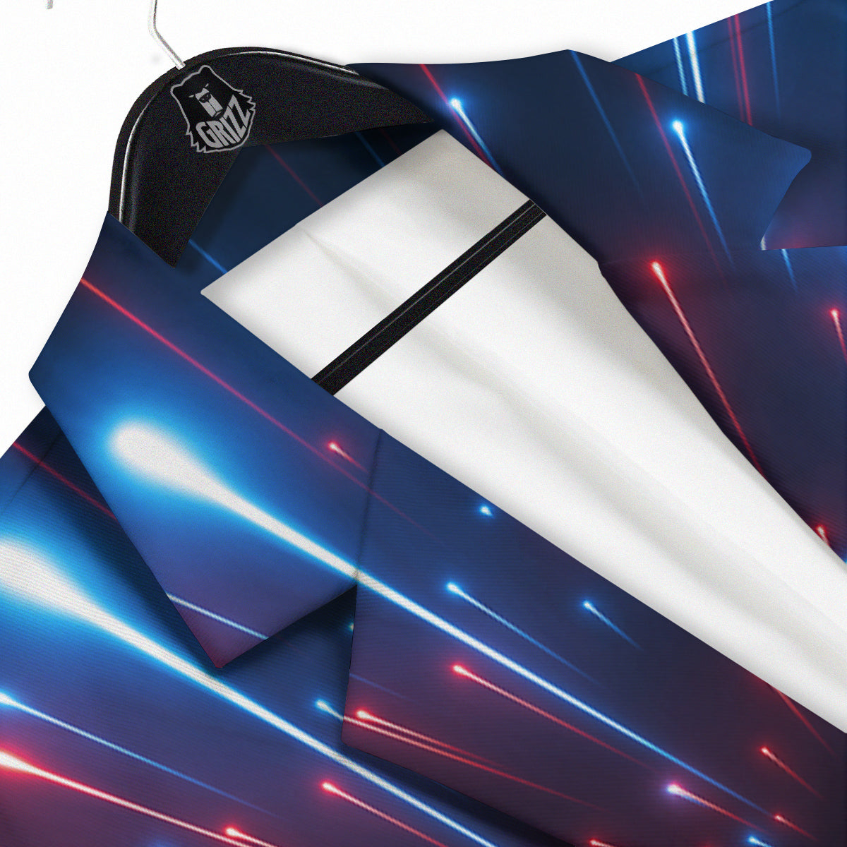 Hyperspace Cosmic Print Men's Sport Coat-grizzshop