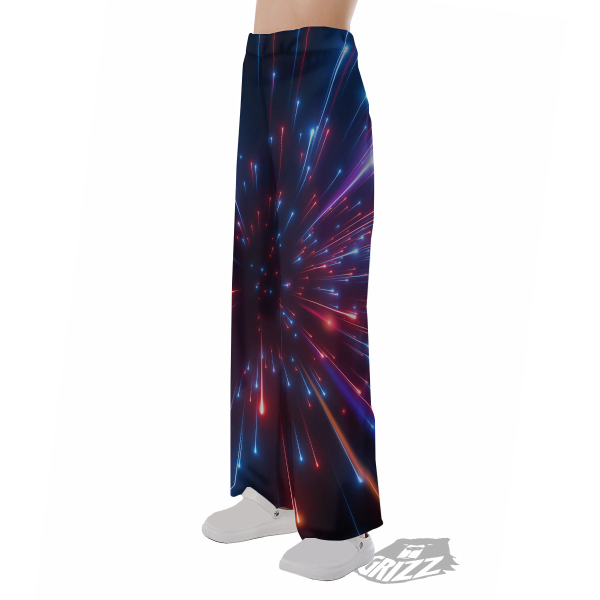 Hyperspace Cosmic Print Pajama Pants-grizzshop