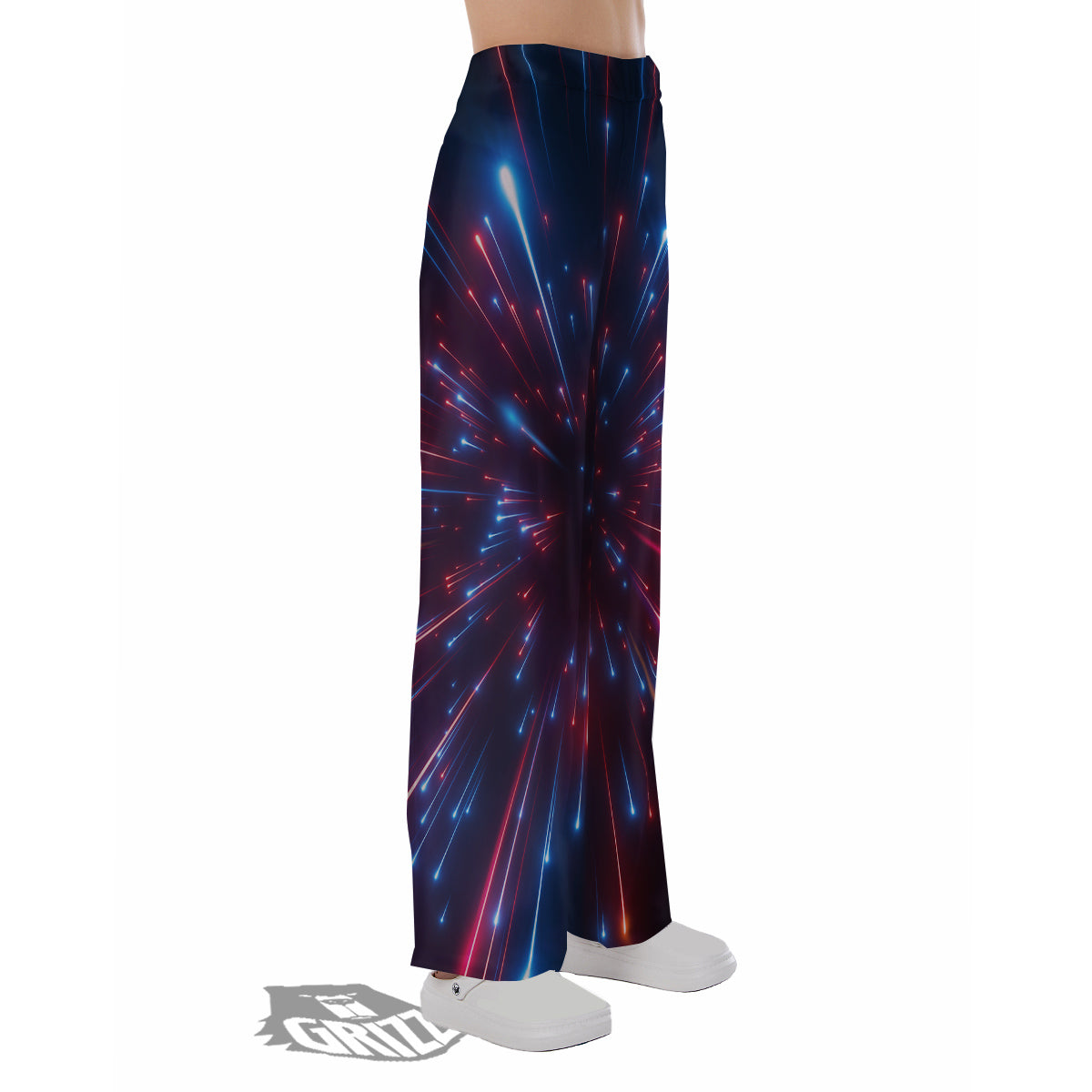Hyperspace Cosmic Print Pajama Pants-grizzshop
