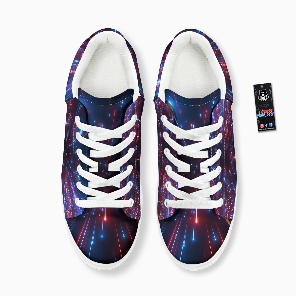 Hyperspace Cosmic Print Platform Shoes-grizzshop