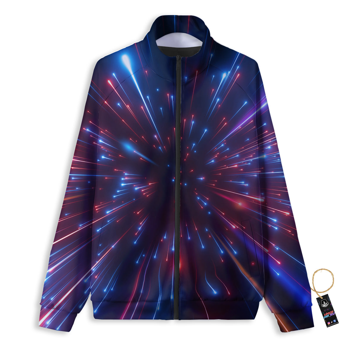 Hyperspace Cosmic Print Track Jacket-grizzshop