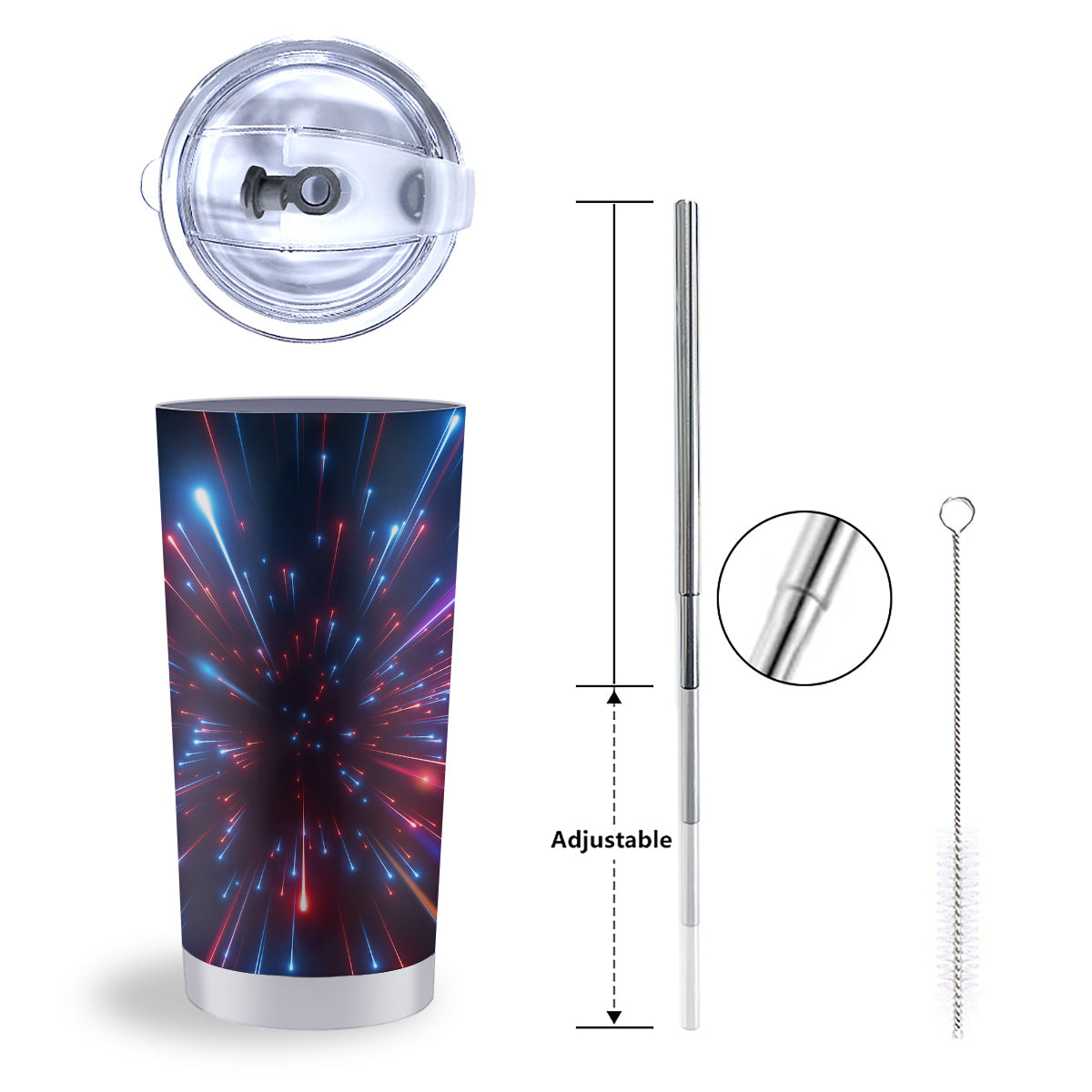 Hyperspace Cosmic Print Tumbler-grizzshop