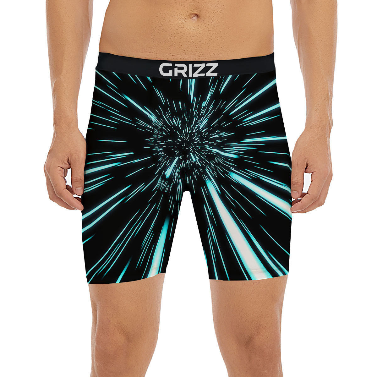 Hyperspace Galaxy Print Boxer Briefs-grizzshop