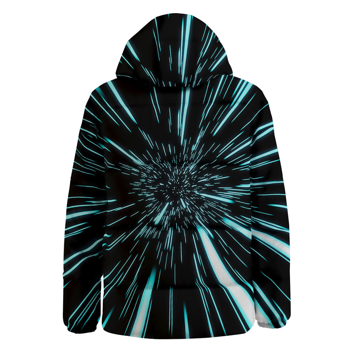 Hyperspace Galaxy Print Down Jacket-grizzshop