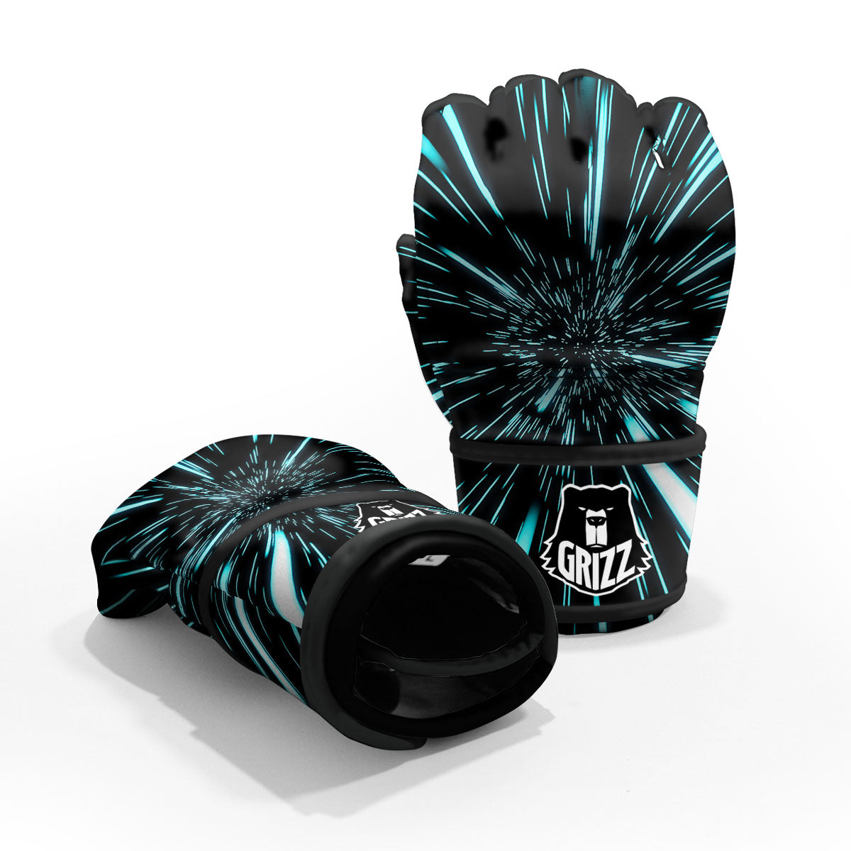 Hyperspace Galaxy Print MMA Gloves-grizzshop