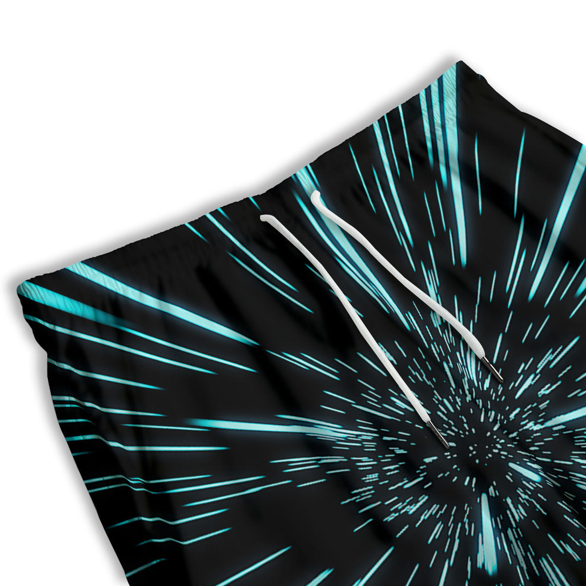 Lights Heart Blue And Pink Print Pattern Men's Athletic Shorts