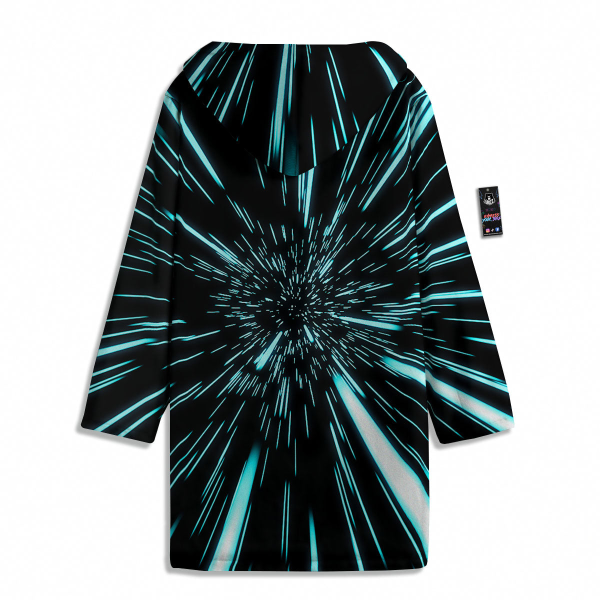 Hyperspace Galaxy Print Men's Windbreaker Jacket-grizzshop