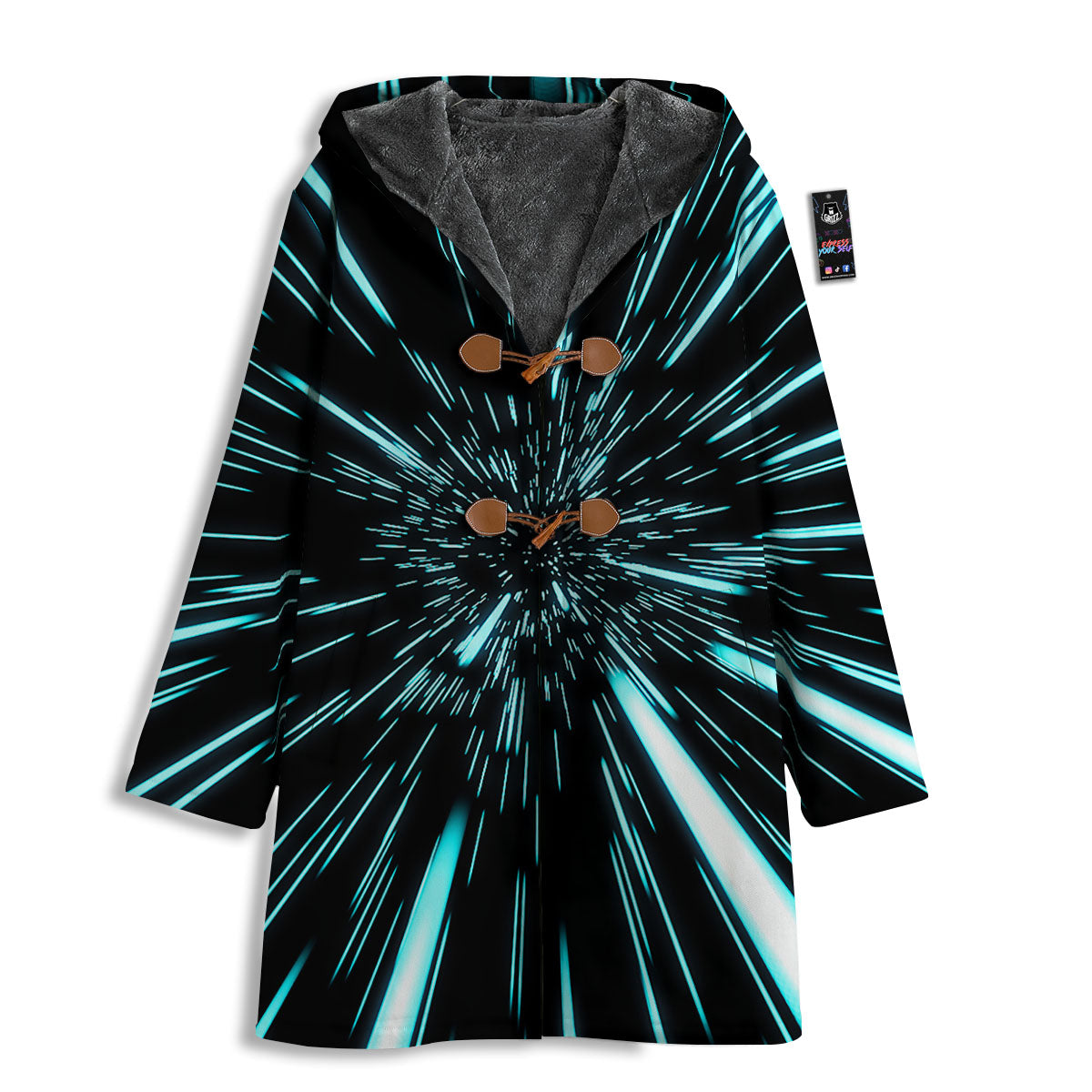 Hyperspace Galaxy Print Men's Windbreaker Jacket-grizzshop