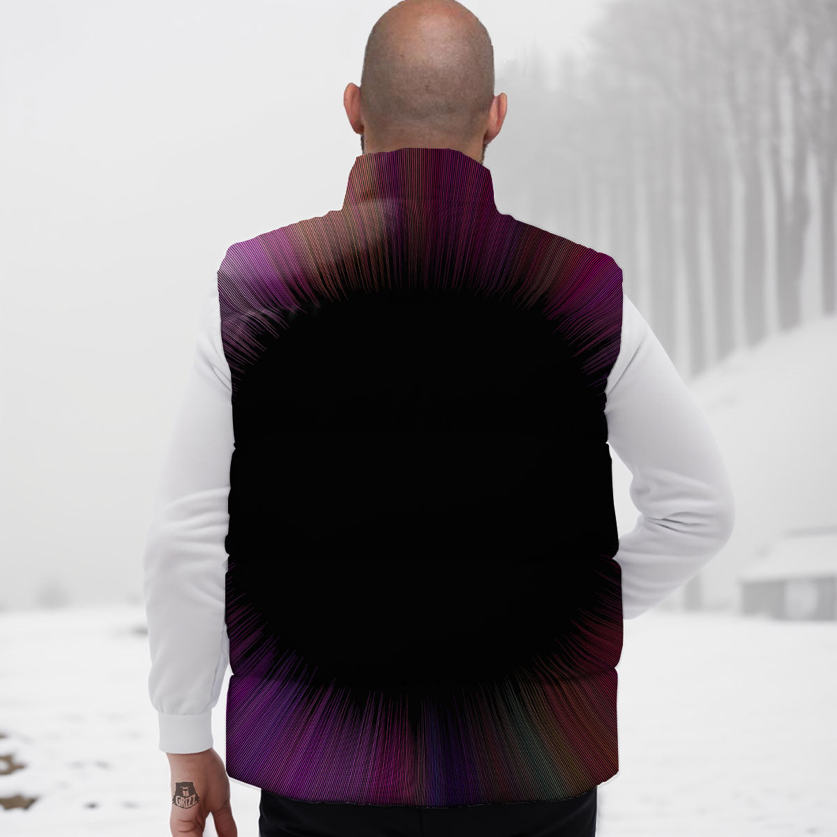 Hyperspace Purple Print Down Vest