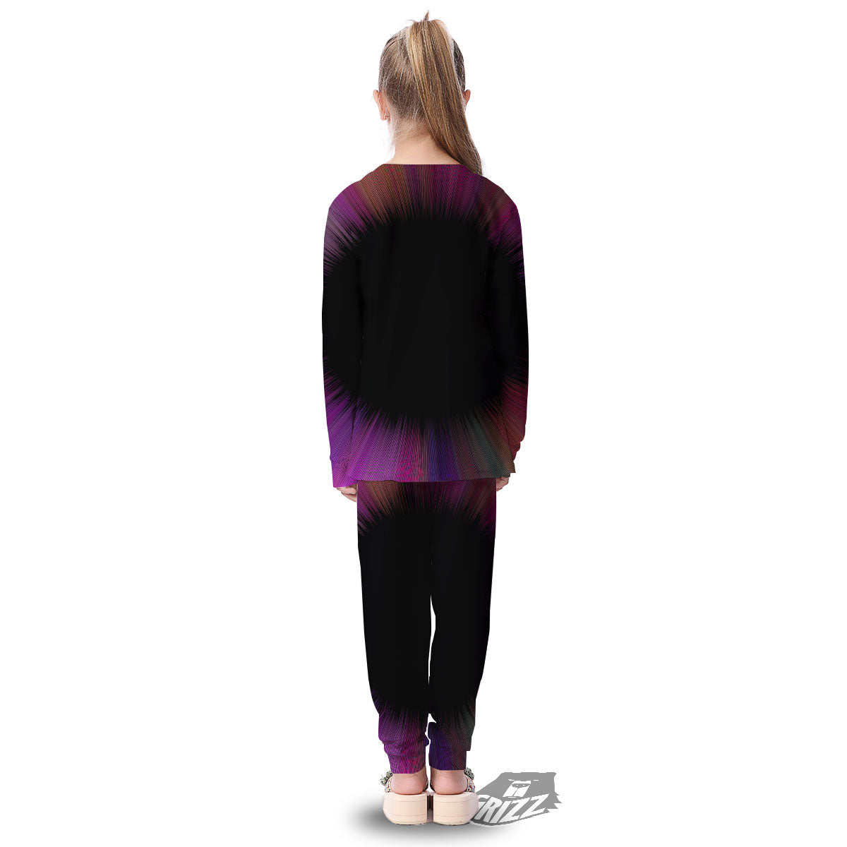 Hyperspace Purple Print Kid's Pajamas-grizzshop