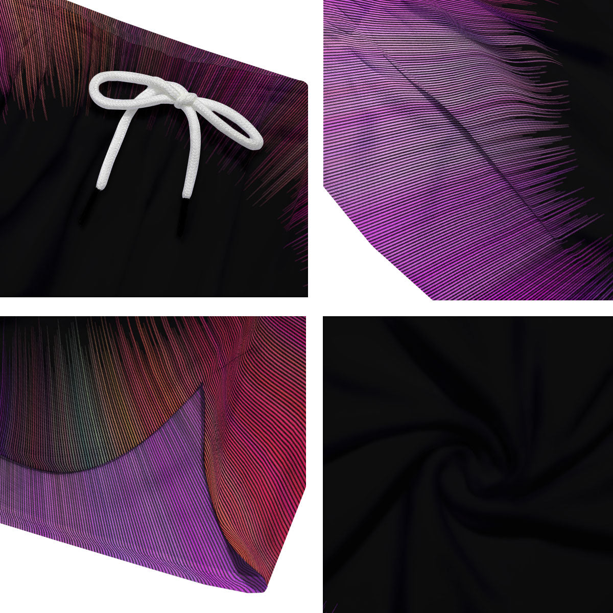 Hyperspace Purple Print Men's Running Shorts-grizzshop