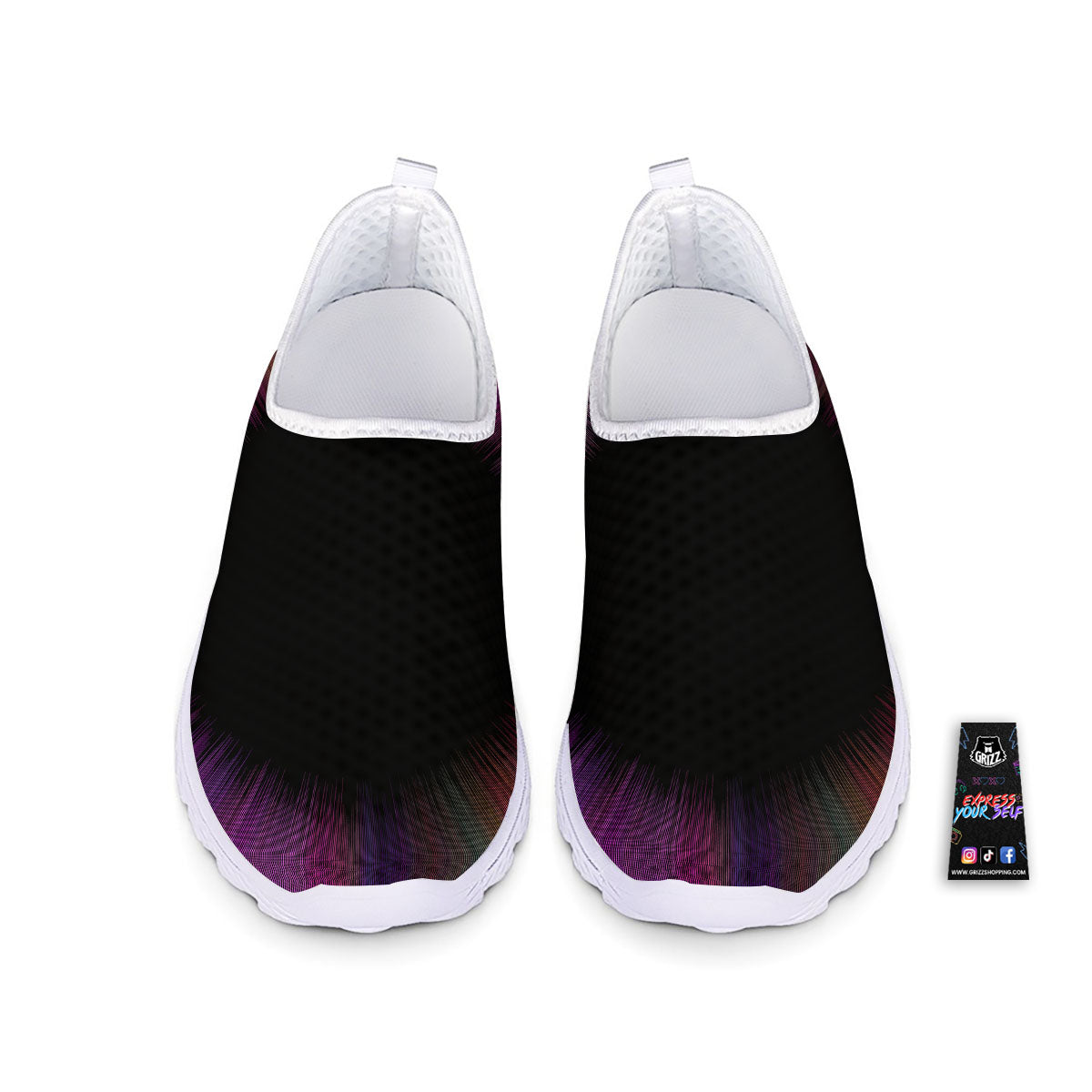 Hyperspace Purple Print Nurse Shoes-grizzshop