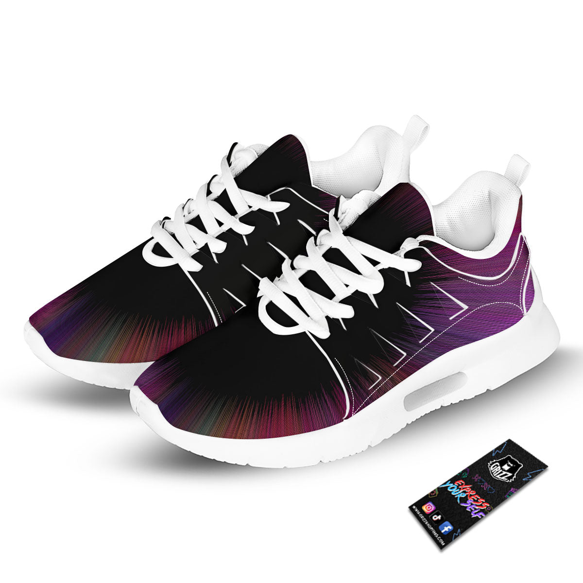 Hyperspace Purple Print Tennis Shoes-grizzshop