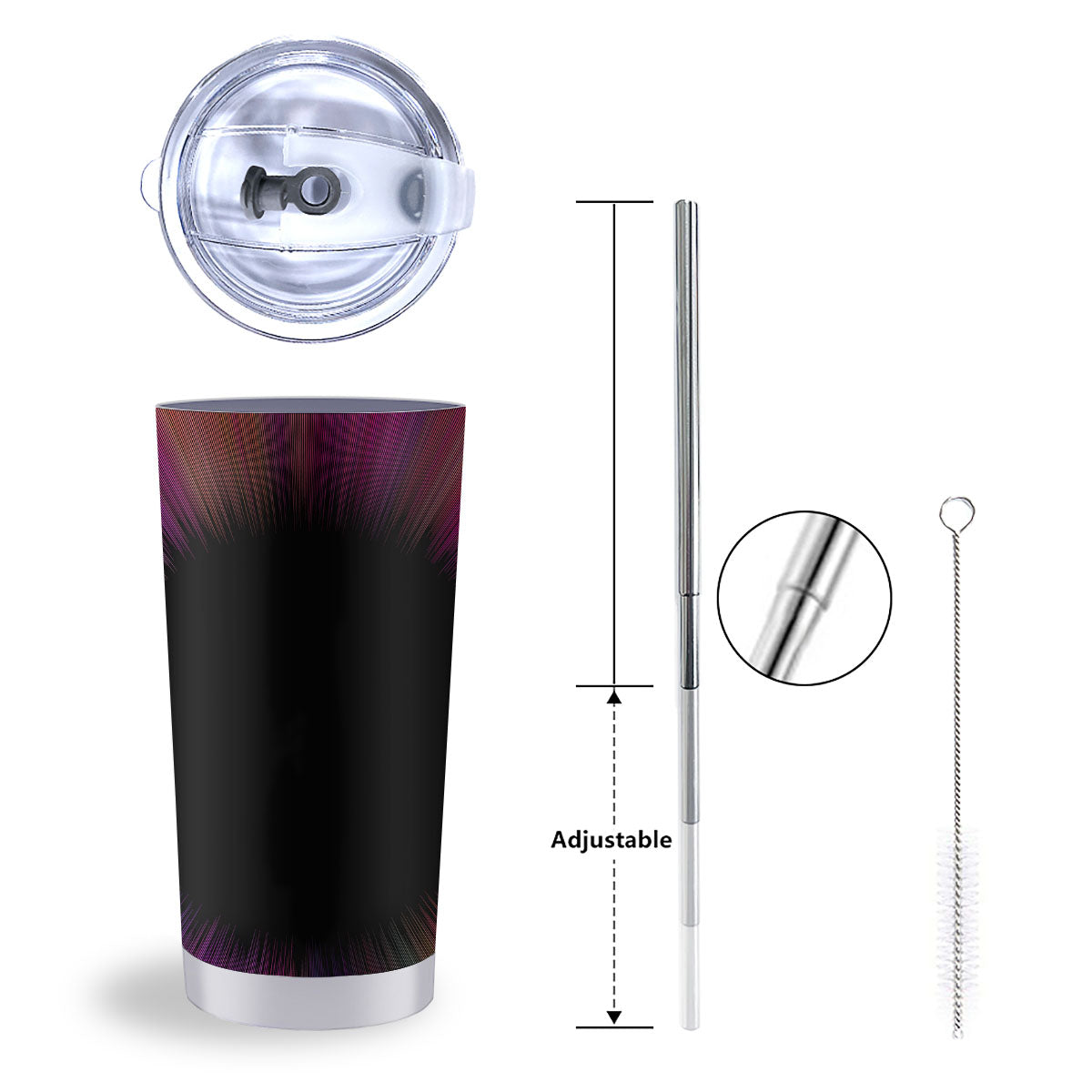 Hyperspace Purple Print Tumbler-grizzshop