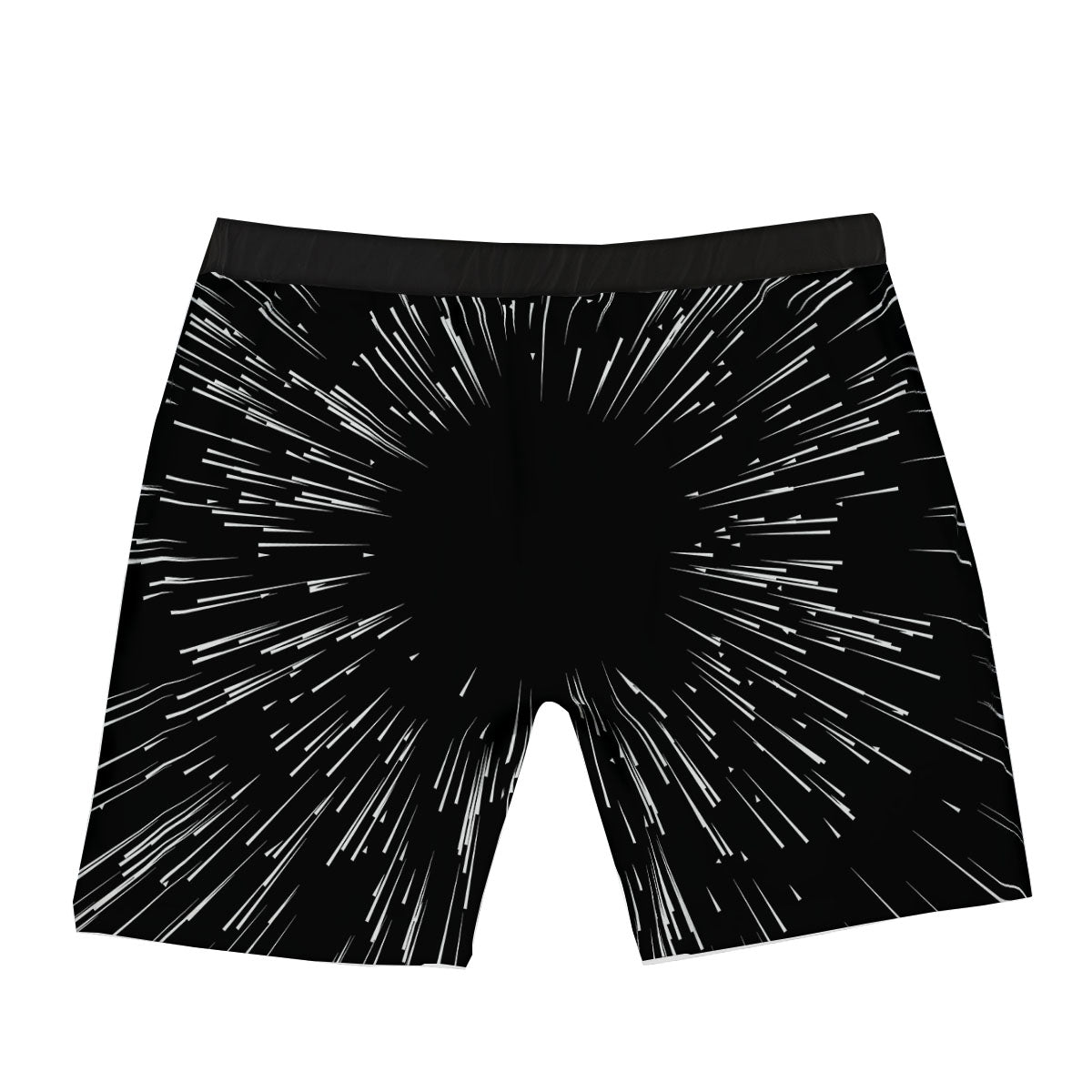 Hyperspace White And Black Print Boxer Briefs-grizzshop