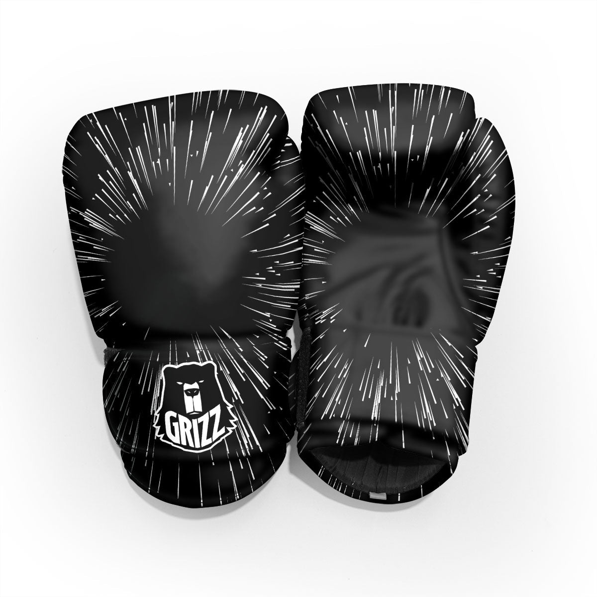 Hyperspace White And Black Print Pro Boxing Glove
