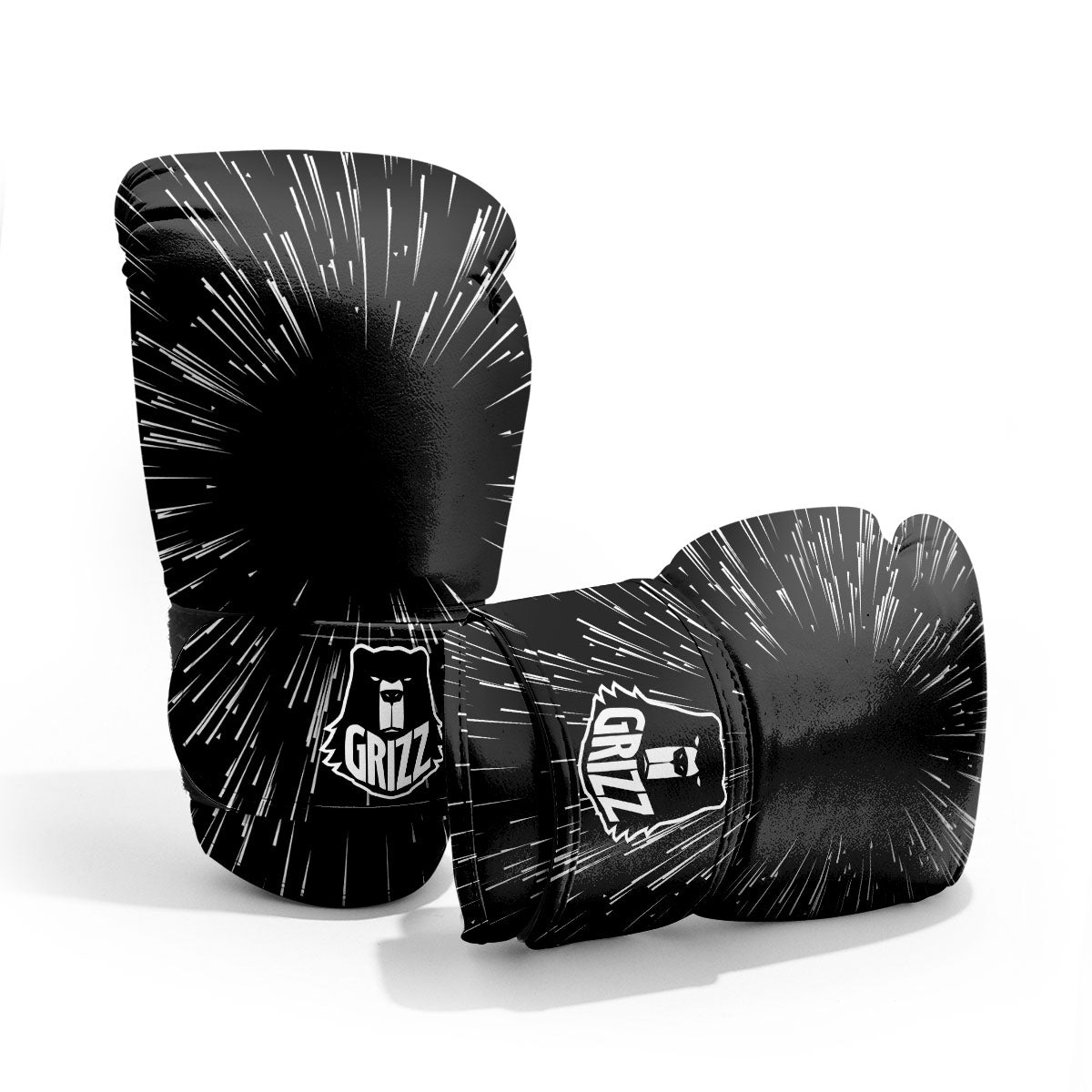 Hyperspace White And Black Print Pro Boxing Glove