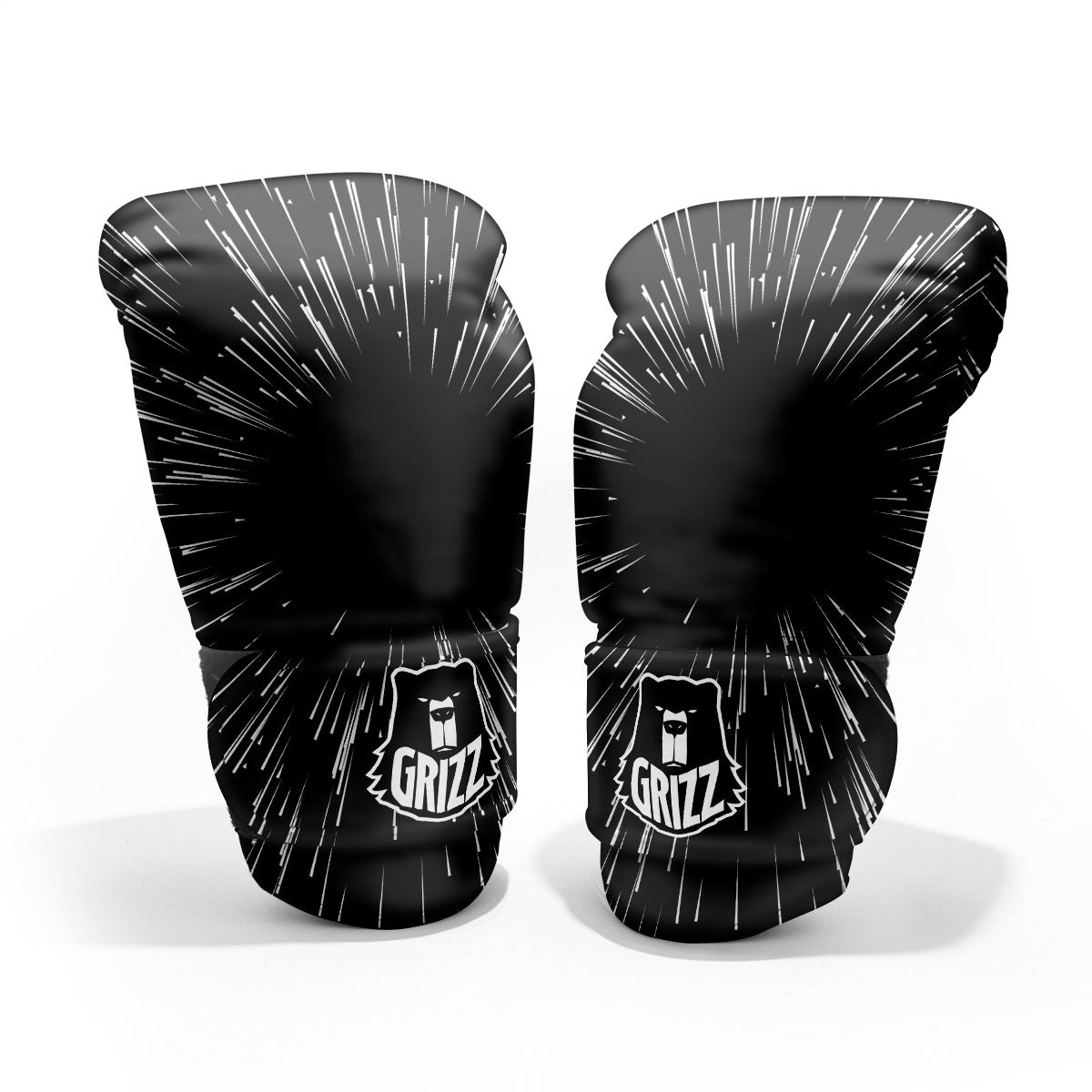 Hyperspace White And Black Print Pro Boxing Glove