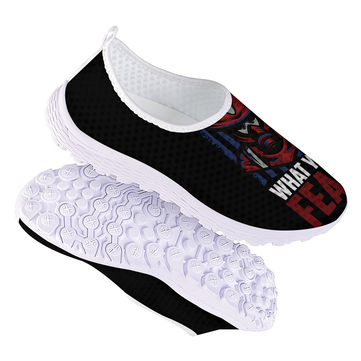 I Fight What You Fear Firefighter Print Nurse Shoes-grizzshop
