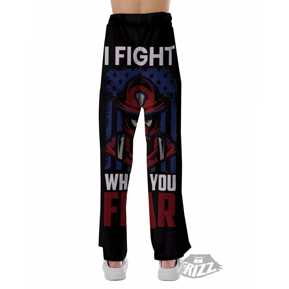 I Fight What You Fear Firefighter Print Pajama Pants-grizzshop