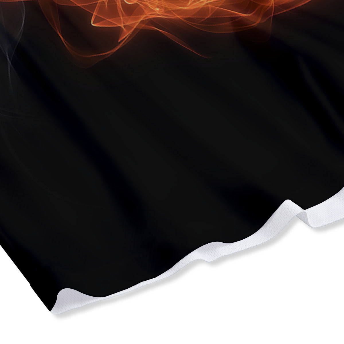 Ice And Fire Sparkle Yin Yang Print Mesh Shorts