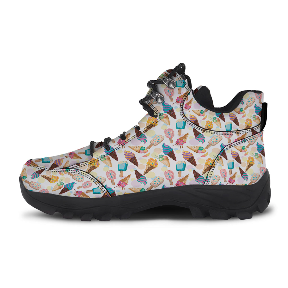 Ice Cream Cones Pastel Print Pattern Hiking Shoes-grizzshop