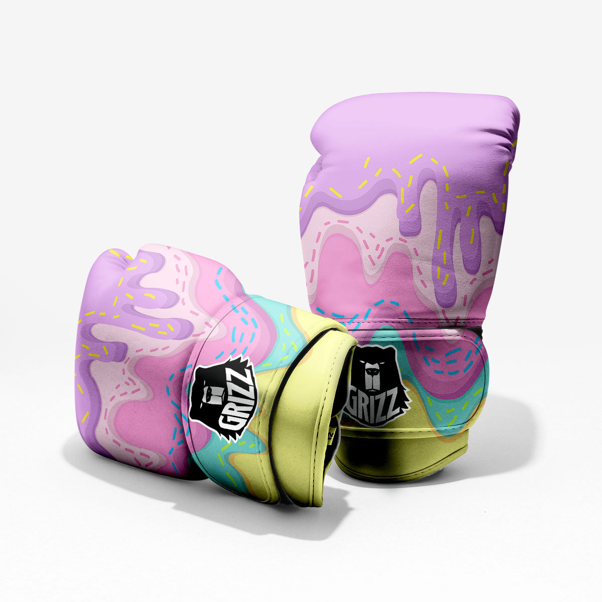 Melted Strawberry Ice Cream Print Boxing Gloves