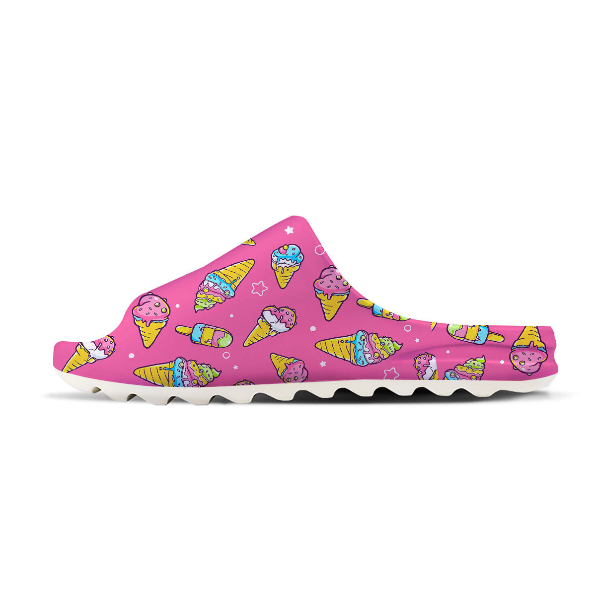 Ice Cream Pink Print Pattern Sandals-grizzshop