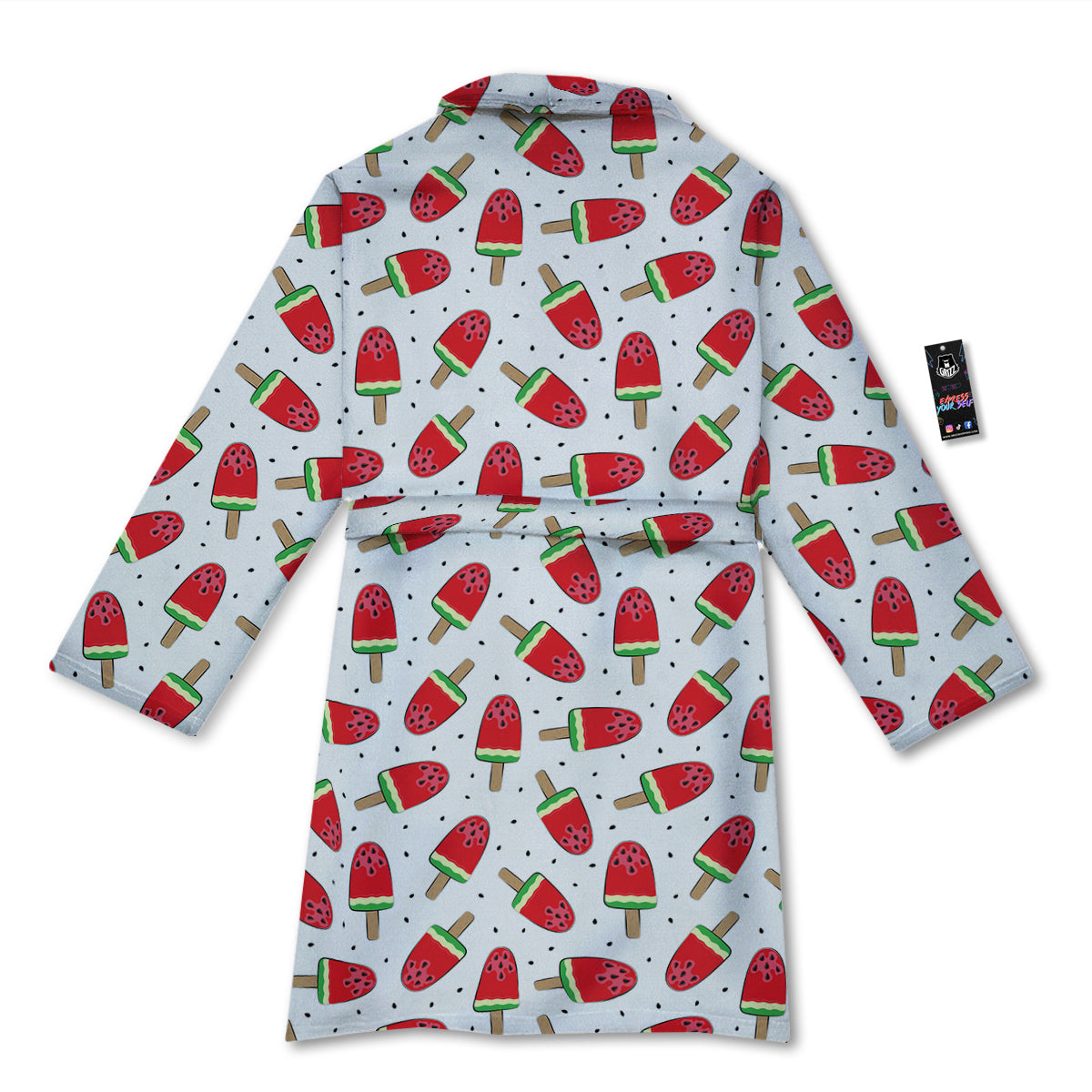 Ice Cream Watermelon Print Pattern Bathrobe-grizzshop