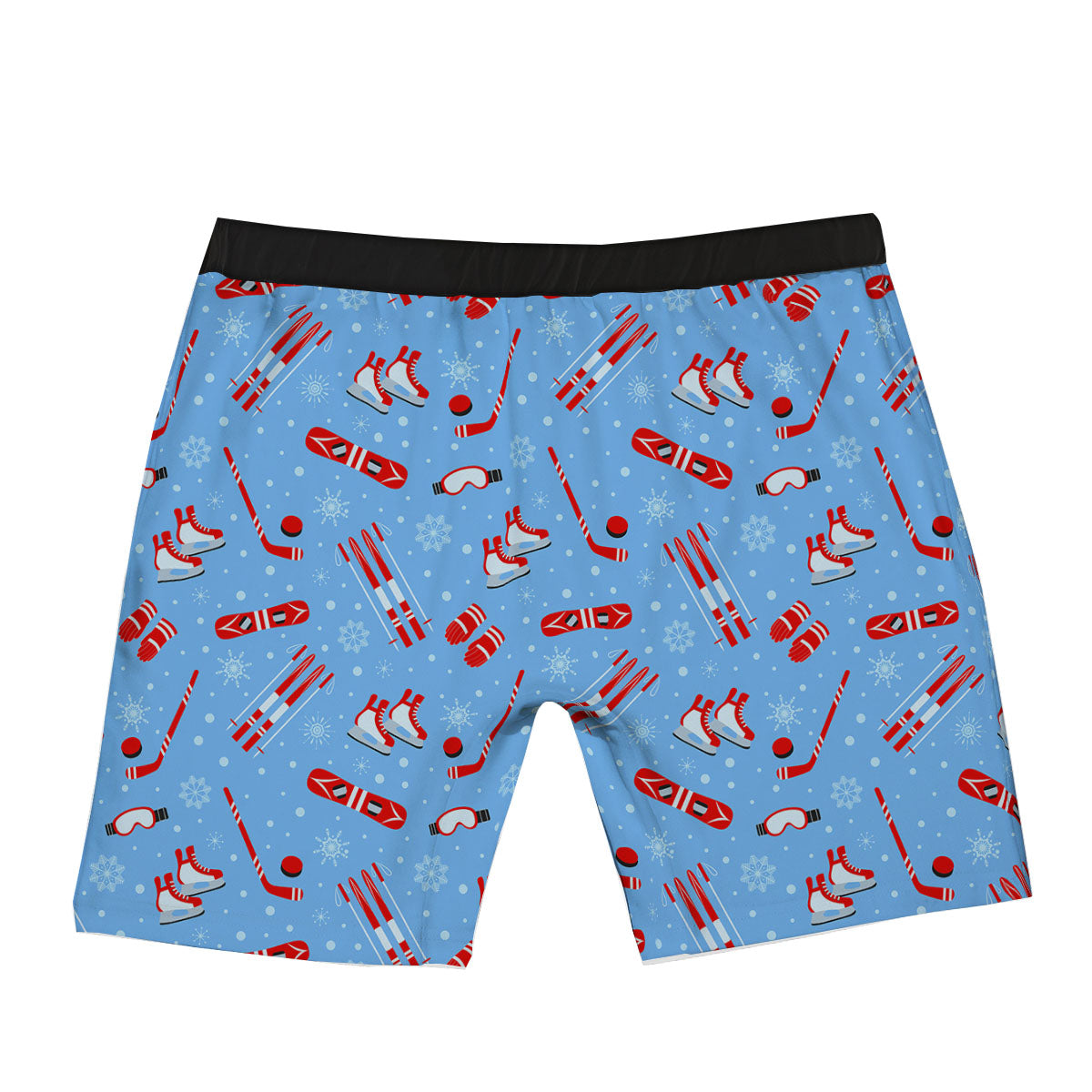 Ice Hockey Puck Print Pattern Boxer Briefs-grizzshop