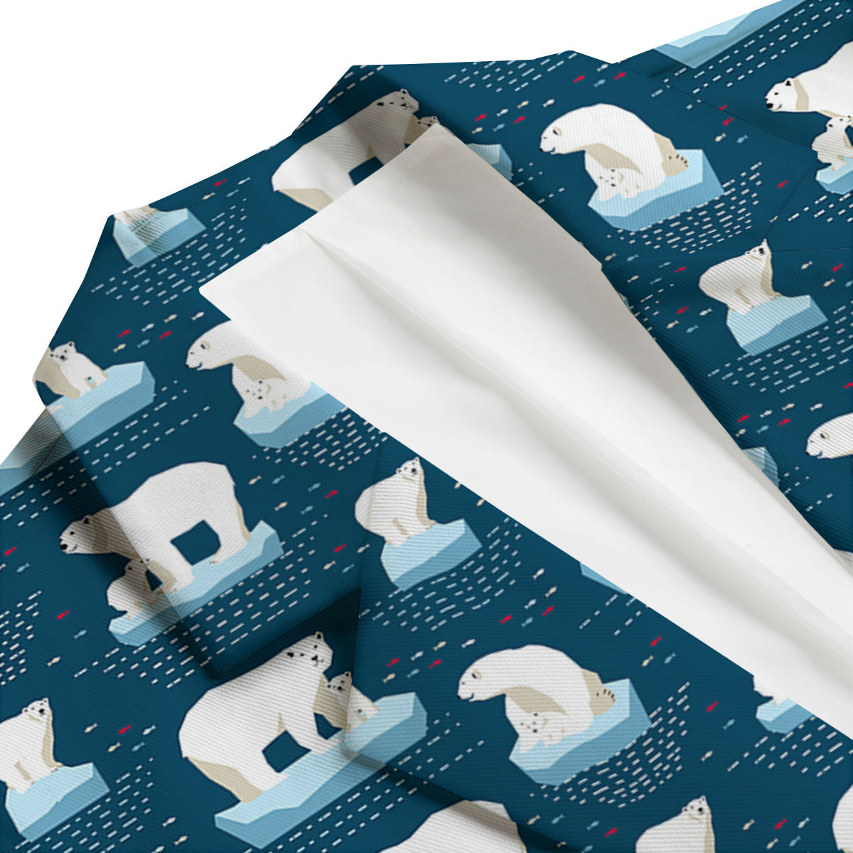 Ice Polar Bear Print Pattern Men's Blazer-grizzshop