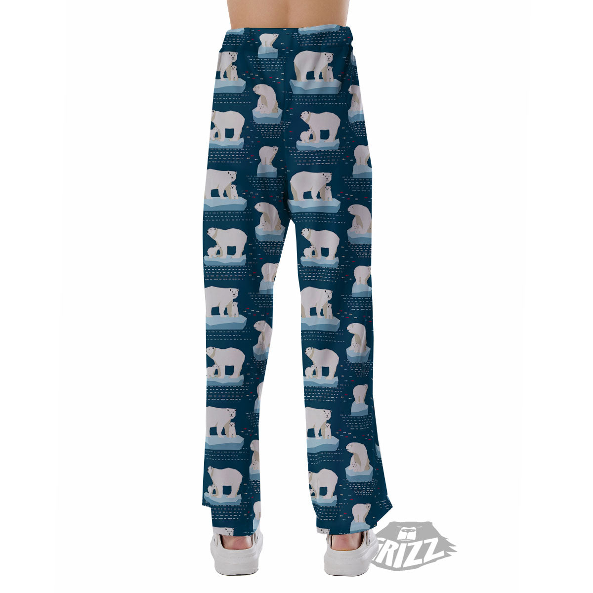 Ice Polar Bear Print Pattern Pajama Pants-grizzshop