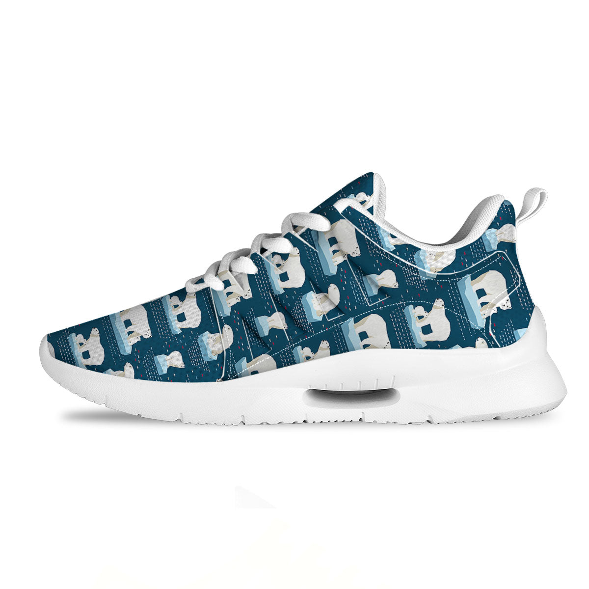 Ice Polar Bear Print Pattern Tennis Shoes-grizzshop