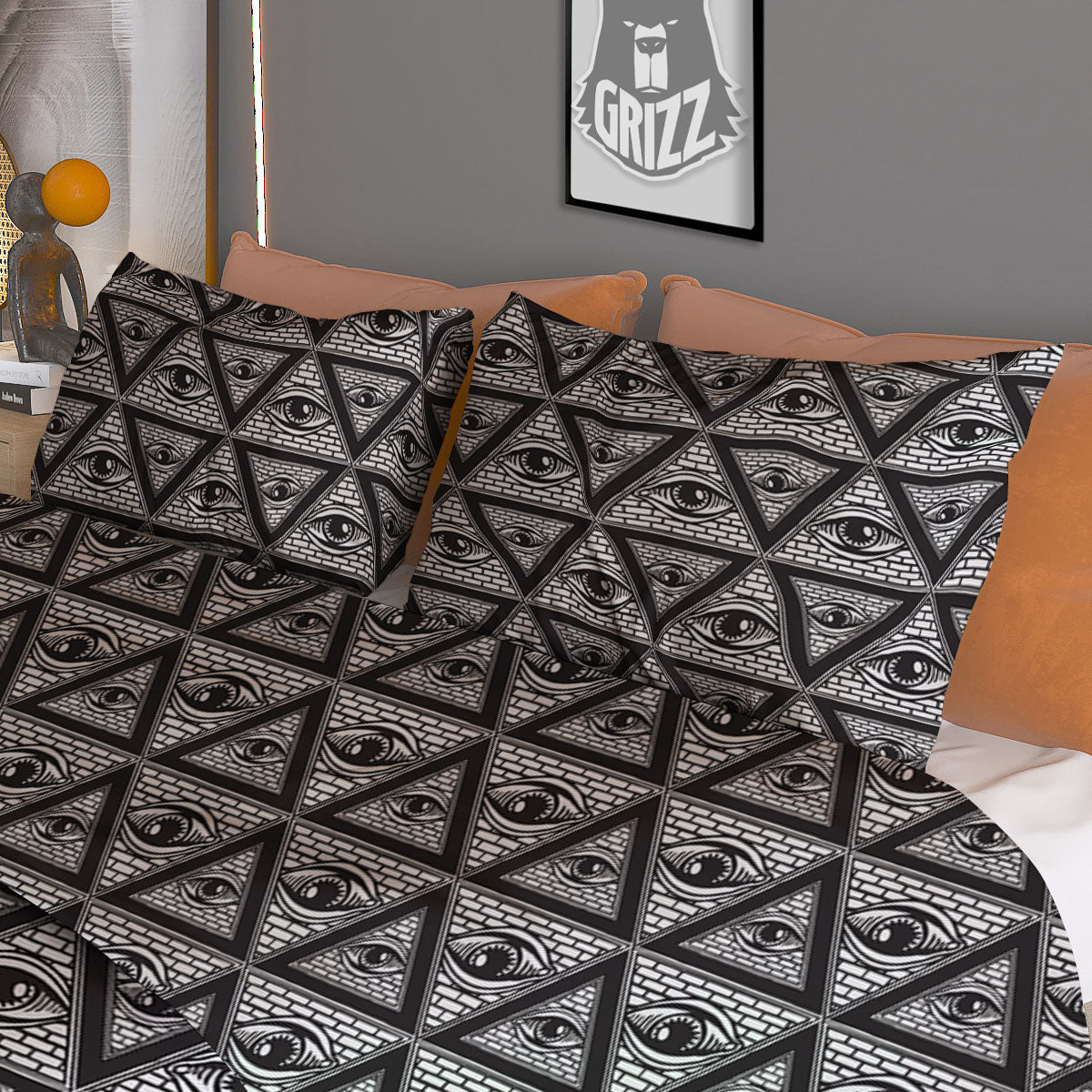 Illuminati Print Pattern Duvet Cover Bedding Set-grizzshop