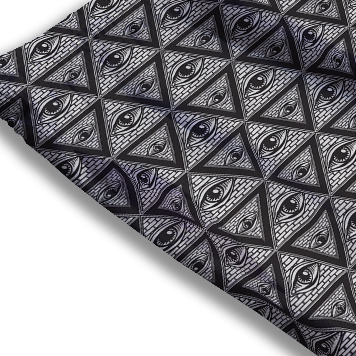 Illuminati Print Pattern Mesh Shorts-grizzshop