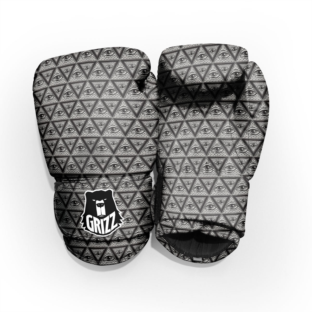 Illuminati Print Pattern Pro Boxing Glove