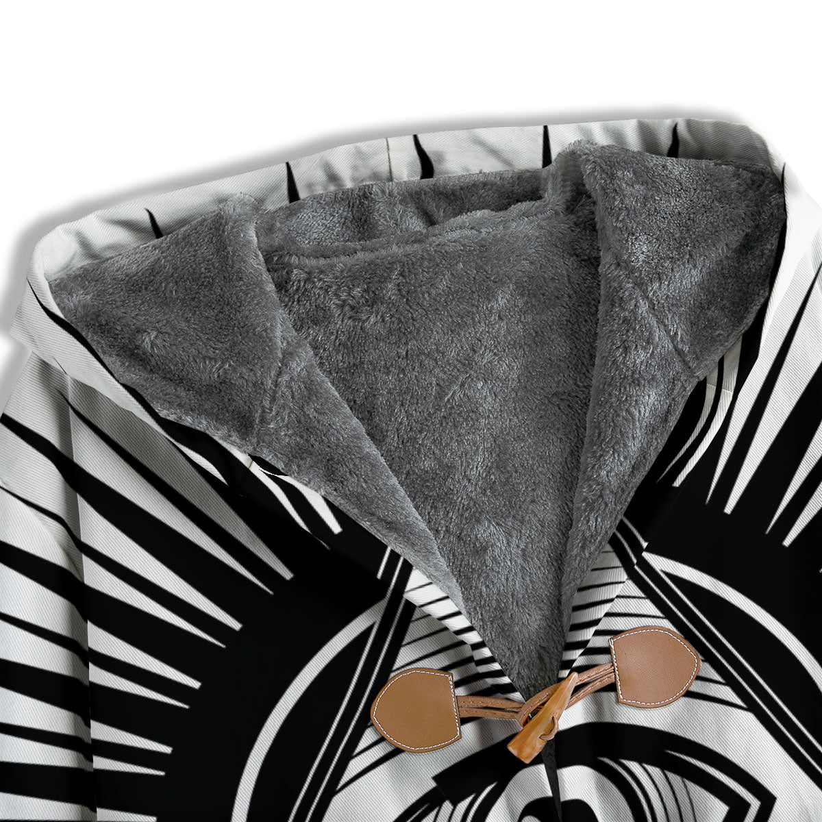 Illuminati White And Black Print Men's Windbreaker Jacket-grizzshop
