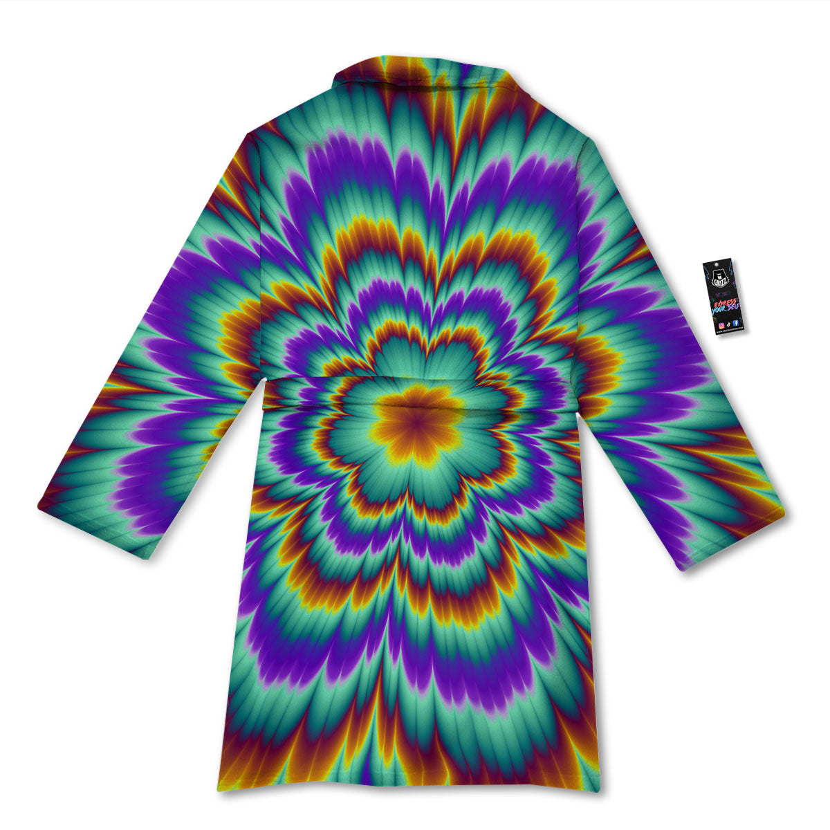 Illusion Optical Explosion Psychedelic Bathrobe-grizzshop