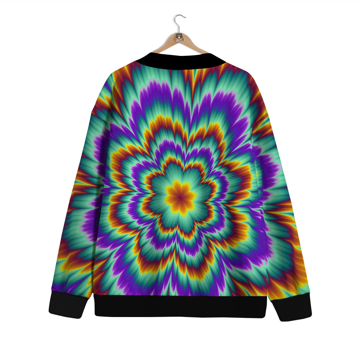 Illusion Optical Explosion Psychedelic Cardigan-grizzshop