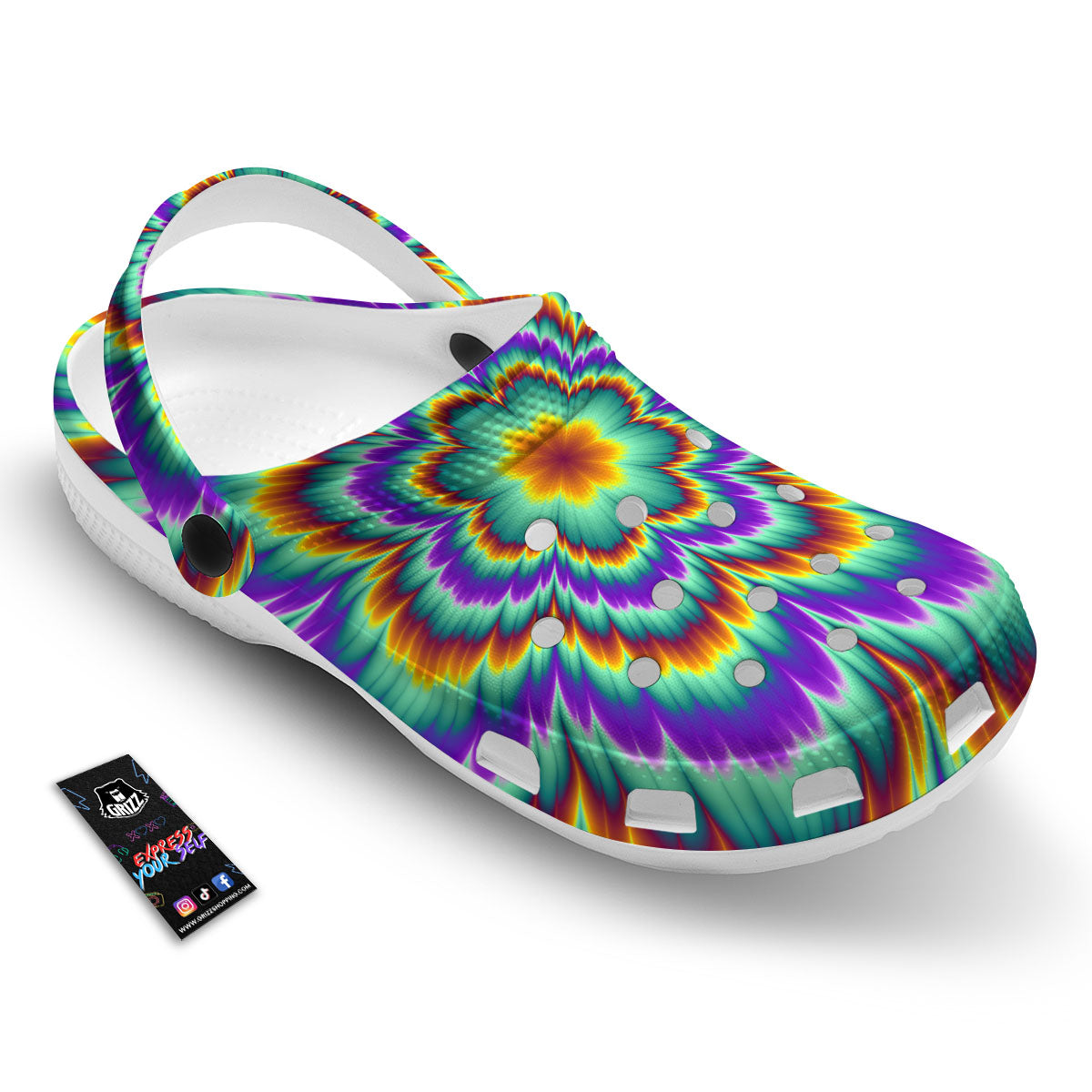 Illusion Optical Explosion Psychedelic Clog-grizzshop