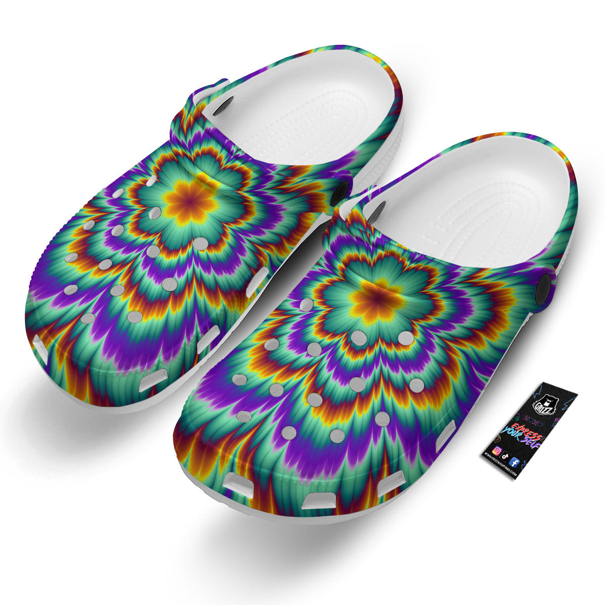 Illusion Optical Explosion Psychedelic Clog-grizzshop