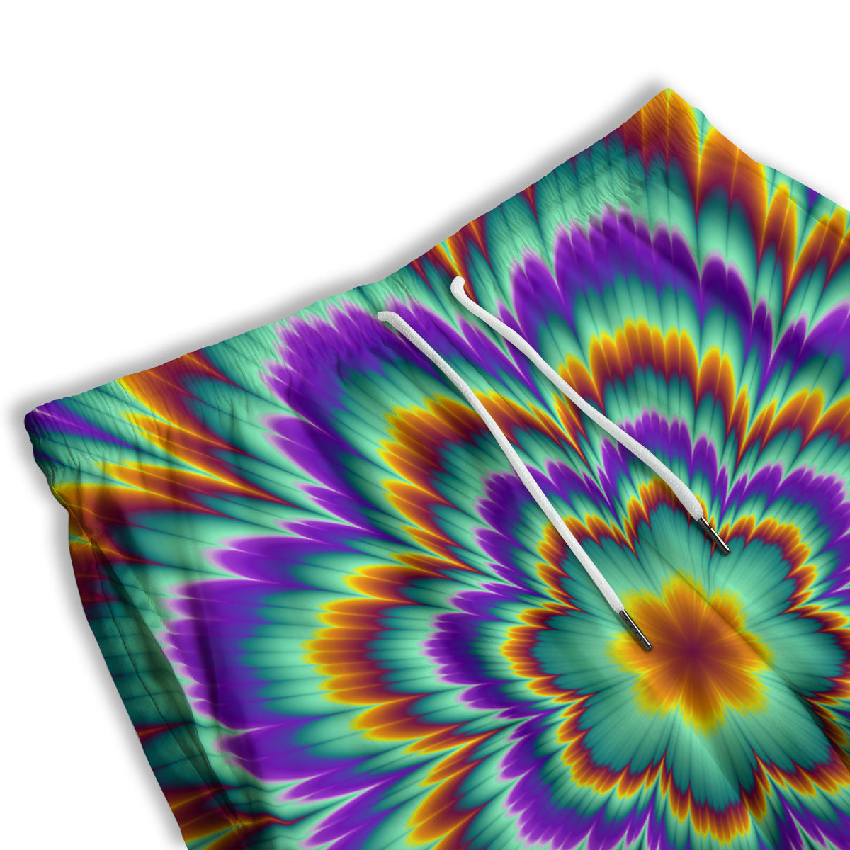 Illusion Optical Explosion Psychedelic Men's Athletic Shorts