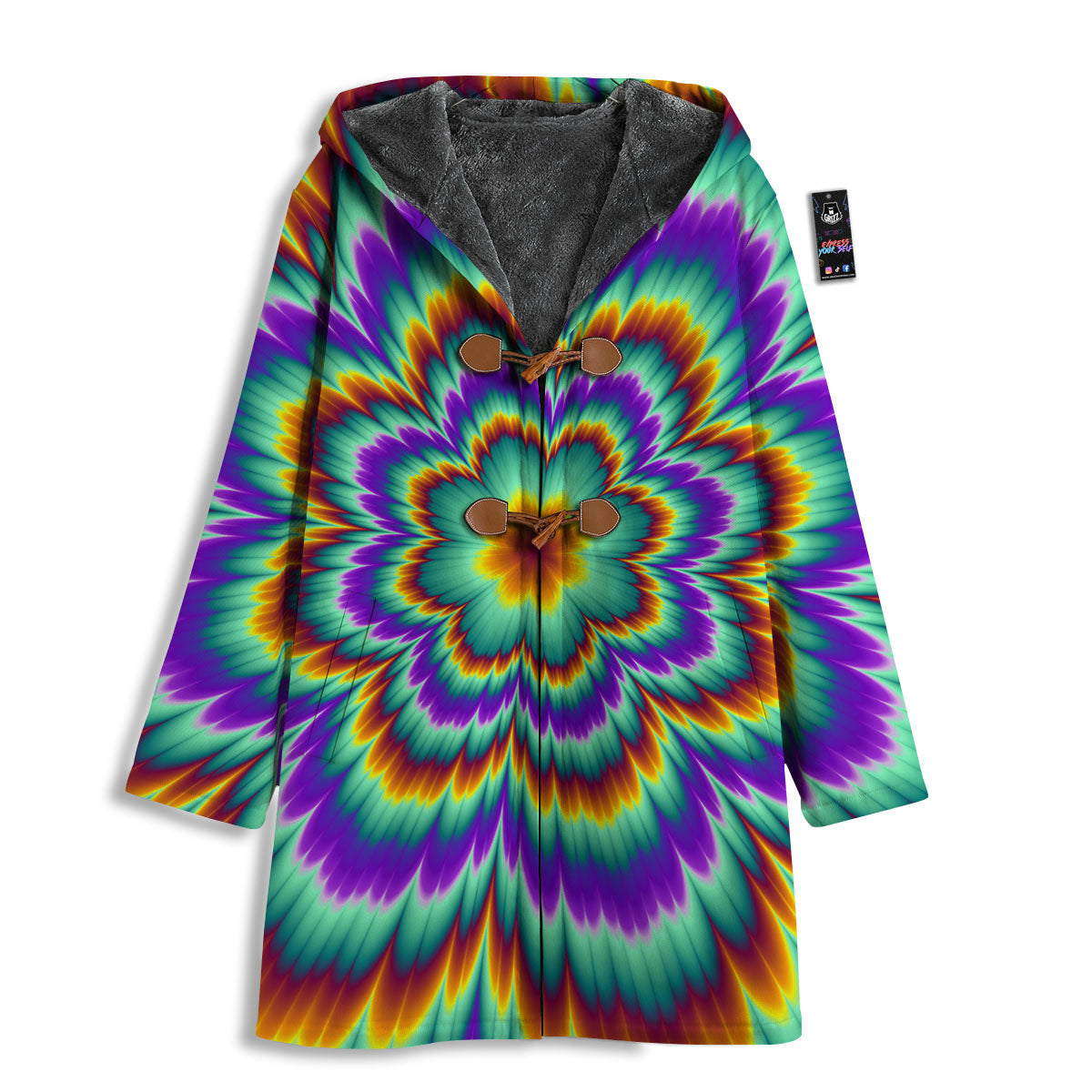 Illusion Optical Explosion Psychedelic Men's Windbreaker Jacket-grizzshop