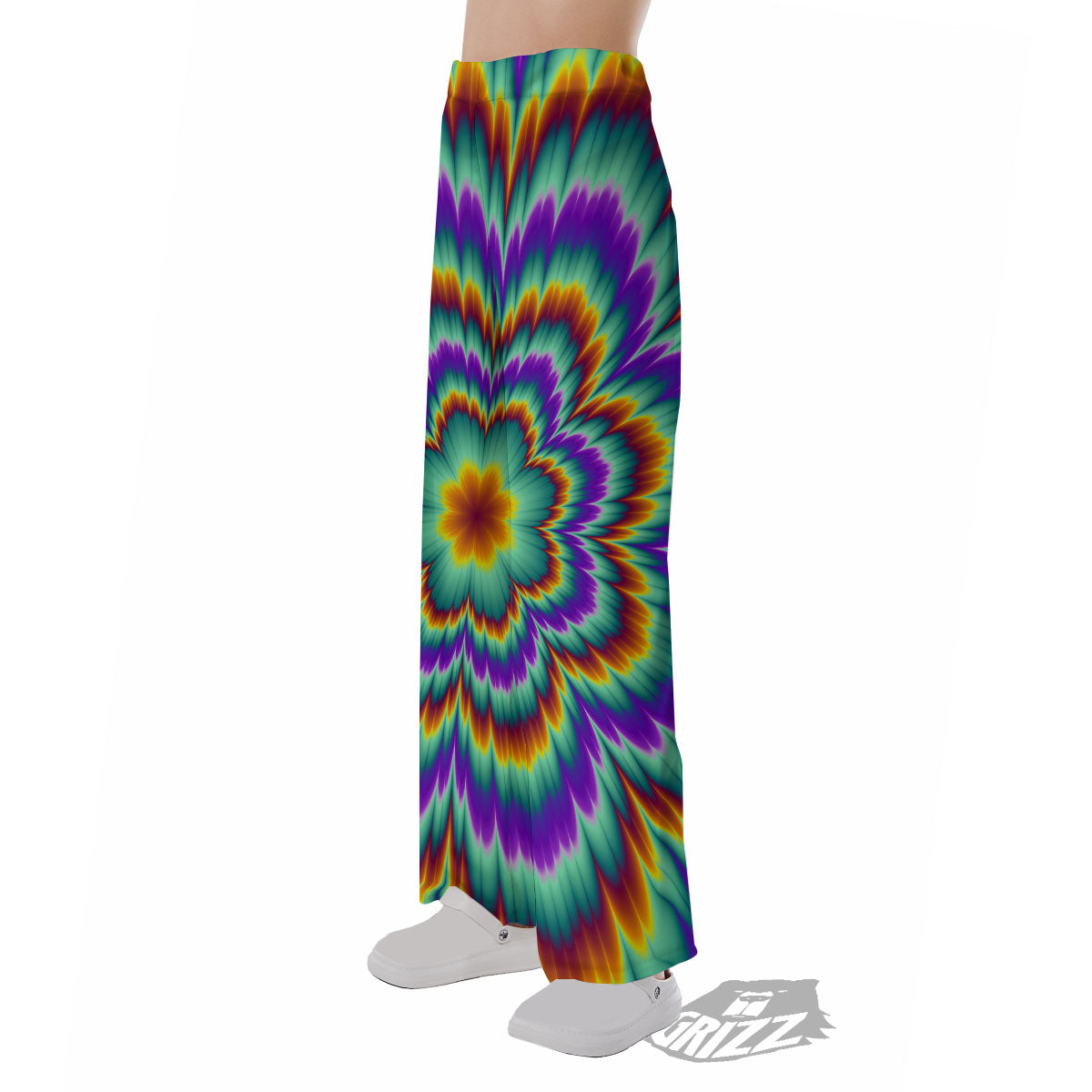 Illusion Optical Explosion Psychedelic Pajama Pants-grizzshop
