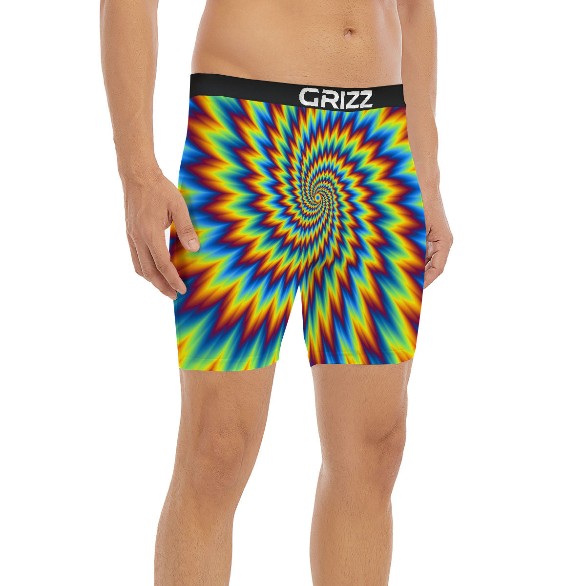 Illusion Optical Psychedelic Expansion Boxer Briefs-grizzshop