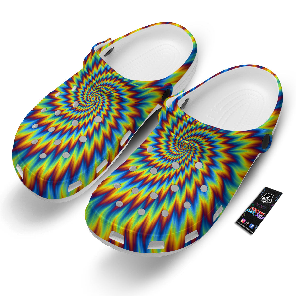 Illusion Optical Psychedelic Expansion Clog-grizzshop