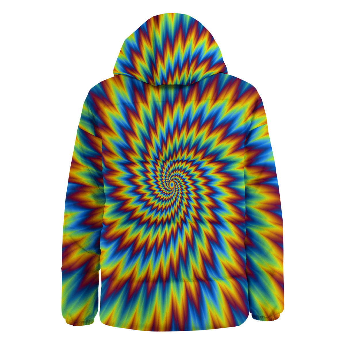 Illusion Optical Psychedelic Expansion Down Jacket-grizzshop