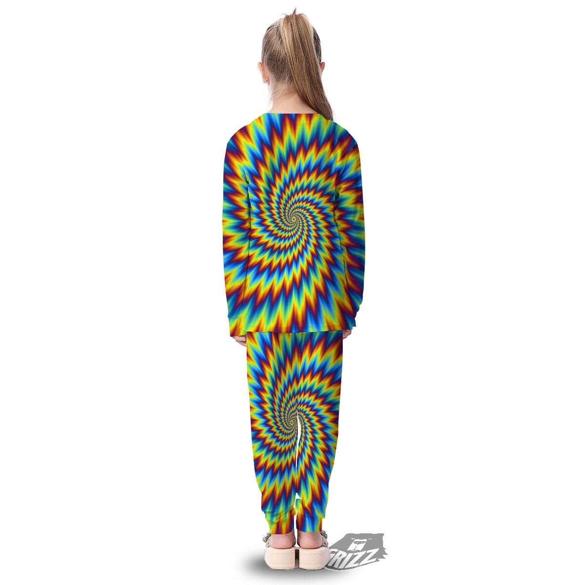 Illusion Optical Psychedelic Expansion Kid's Pajamas-grizzshop